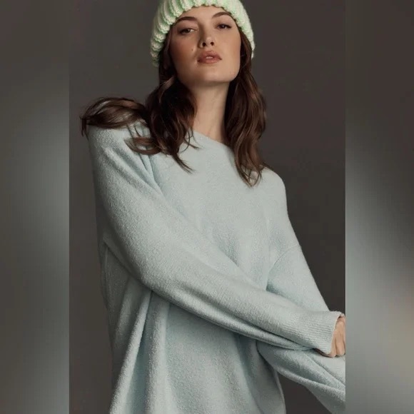 Daily Practice | by Anthropologie Long-Sleeve Sweater Mini Dress Sky Medium - Picture 3 of 6